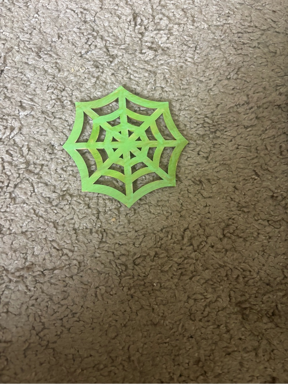 Green Spiderweb Table Confetti - Party Decoration